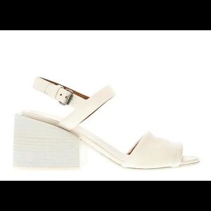 Marsell Heeled White Sandals Size 39.5
